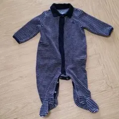 babygap☆ボーダー足つきロンパース