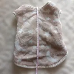 犬　猫　着る毛布　服　星柄　ピンクベージュ系のサムネイル