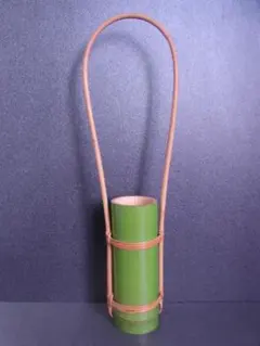 展示品　竹製　活花　花瓶　壁掛け　竹細工　竹筒　花籠　和モダン　真竹　孟宗竹