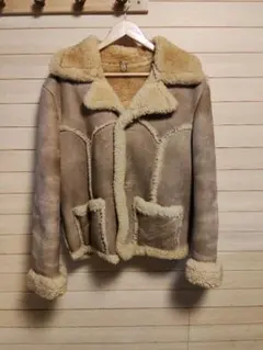 本場アメリカ製！人気サイズ38！美品！ARDNEYリアルムートンランチコート 本場アメリカ製！人気サイズ38！美品！ARDNEYリアルムートン