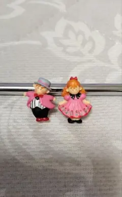 ［極美品］［希少］［昭和レトロ］［ヴィンテージ］女の子と男の子のイヤリング