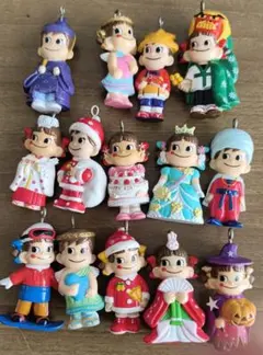 ミニミニ　ペコちゃんポコちゃん　人形14体