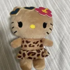 ハローキティ日焼けキティヒョウ柄マスコット チャーム アベイル