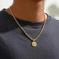 コンパスモチーフネックレス ゴールド アメカジ ヴィンテージ メンズレディース