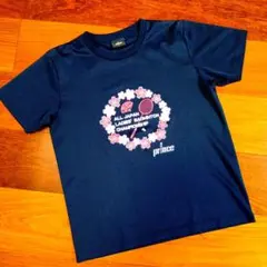 prince バドミントン Tシャツ レディースLサイズ ネイビー