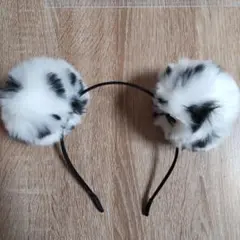 101匹わんちゃん ダルメシアン ファー ディズニー カチューシャ ポンポン