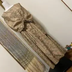 着心地の良いプリント模様のワンピース☆着物リメイク