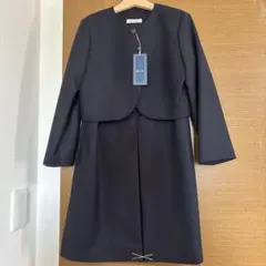 新品未使用 130 ネイビー ワンピース ボレロ セットAngel Star