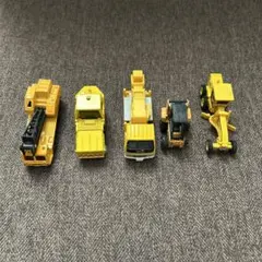 建設車両 ミニカー 5台セット イエロー②