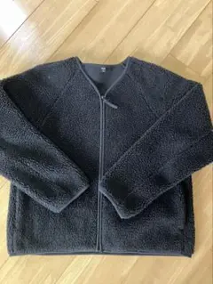 ユニクロ　ボアフリースジャケット　 ブラック　サイズL