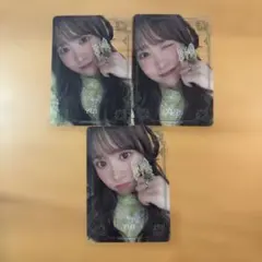 FRUITS ZIPPER クリアトレーディングカード 櫻井優衣 3種コンプ