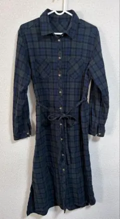 チェックシャツワンピース Mサイズ