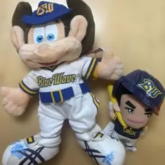 オリックスブルーウエーブ ネッピーとリプシーのぬいぐるみ マスコット