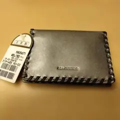 新品未使用♥ Mr.JUNKO 牛革 レザー シルバー 名刺入れ カード入れ