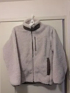 新品タグ付★ユニクロメンズ防風アウターフリースジャケット（長袖）ベージュS