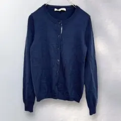 グリーンレーベルリラクシング ウールカーディガン 羽織り シンプル M《m715