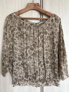 トゥモローランド　花柄七分袖チュニック Mサイズ