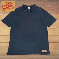 ドゥニーム DENIME ポロシャツ 鹿の子 紺 Lのサムネイル