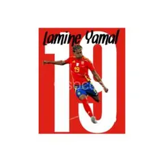 サッカーポスター　ヤマル　Lamine Yamal 19 スペイン代表 A4