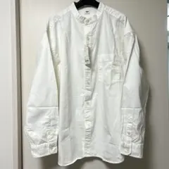 UNIQLO デニムオーバーサイズスタンドカラーシャツ