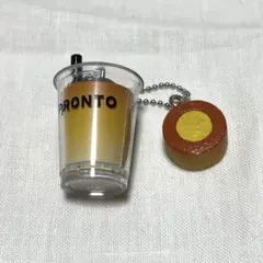 PRONTO ミニチュアチャーム　アイスカフェラテ＆ブリュレinバウム