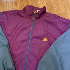 90s ナイキ ロゴ デザイン プリント ナイロンジャケット Mサイズ