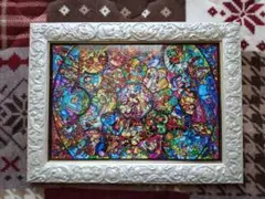 ディズニー コラージュアート ジグソーパズル 完成品 ミッキー プリンセス