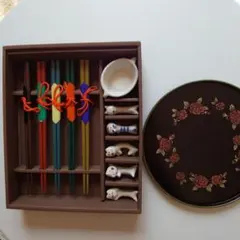 漆器 箸 箸置きセットキッチン食器