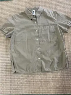 MHL. ベージュ 半袖シャツ　うすいカーキ