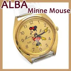 稼働品 ALBA ディズニー ミニーマウス 腕時計 クォーツ 男女兼用 美品