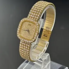 PIAGET ピアジェ純正フルダイヤモンド レディース 腕時計 箱・修理見積書付のサムネイル