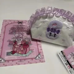 エスターバニー　フリルポーチ・クリアファイル　2個セット