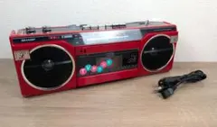 【希少カラー】SHARP QT-25 レッド 昭和レトロ ラジカセ シャープのサムネイル