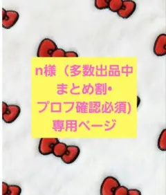 n様（多数出品中まとめ割• プロフ確認必須)専用ページ