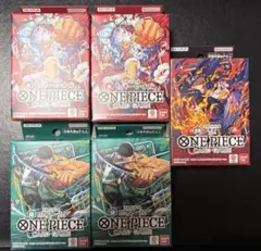 ONE PIECEカード スタートデッキ 3種 5個セット ルフィ ゾロ サボのサムネイル