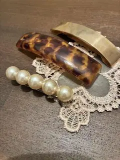 ヴィンテージ　バレッタ　3点