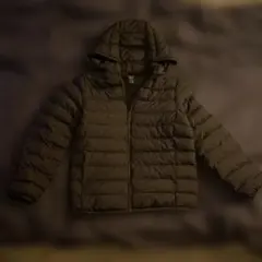 【短丈】ユニクロキッズダウン ブラック　黒色160cm