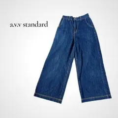 a.v.v standard ワイドデニム ハイウエスト M ウエストバックゴムのサムネイル