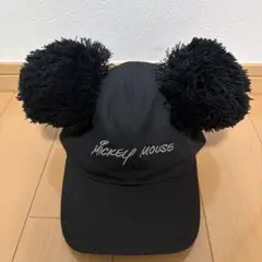 ミッキーマウス ポンポン付きキャップ 58cm