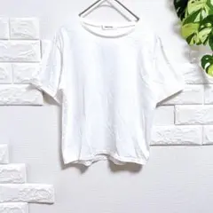 コムサフィユ　キッズ　Tシャツ　１２０　美品　白　シンプル　着回し　男女兼用