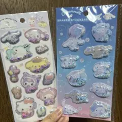 サンリオ シナモロール　シェイカーシール　シャカシャカシール