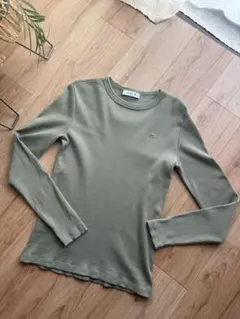 LACOSUE/ワンポイントリブニットセーター