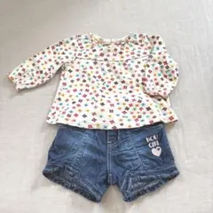 MIKIHOUSE お花いっぱい カットソー 80cmのサムネイル