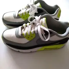 NIKE AIR MAX 90 22.5cm ホワイト ネオンイエロー