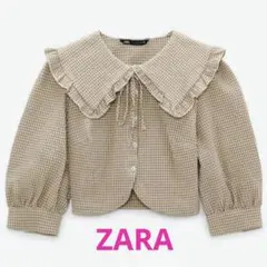 ギンガムチェックブラウス