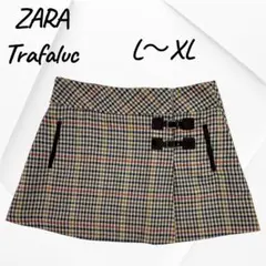 ZARA Trafaluc チェックミニスカート L~XL