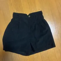 ViS コーデュロイ ショートパンツ ブラック Lサイズ