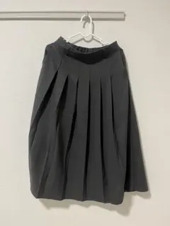 GU グレー プリーツスカート Mサイズ