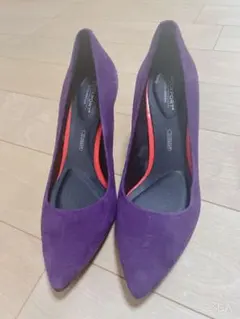 週末限定価格ロックポート　パンプスパープル22センチ
