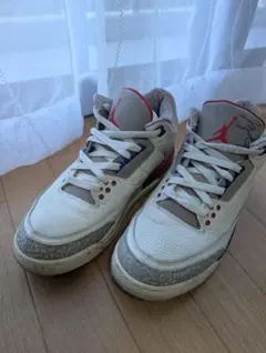 Air Jordan 3 ホワイト/グレー/レッド